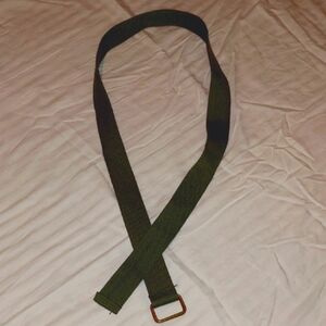 NWOT Men's Green Canvas Belt * 50"L x 1.5"W